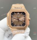 TW Factory Super Clone Patek Philippe Cubitus Brown Ombre Dial Rose Gold Watch 45mm